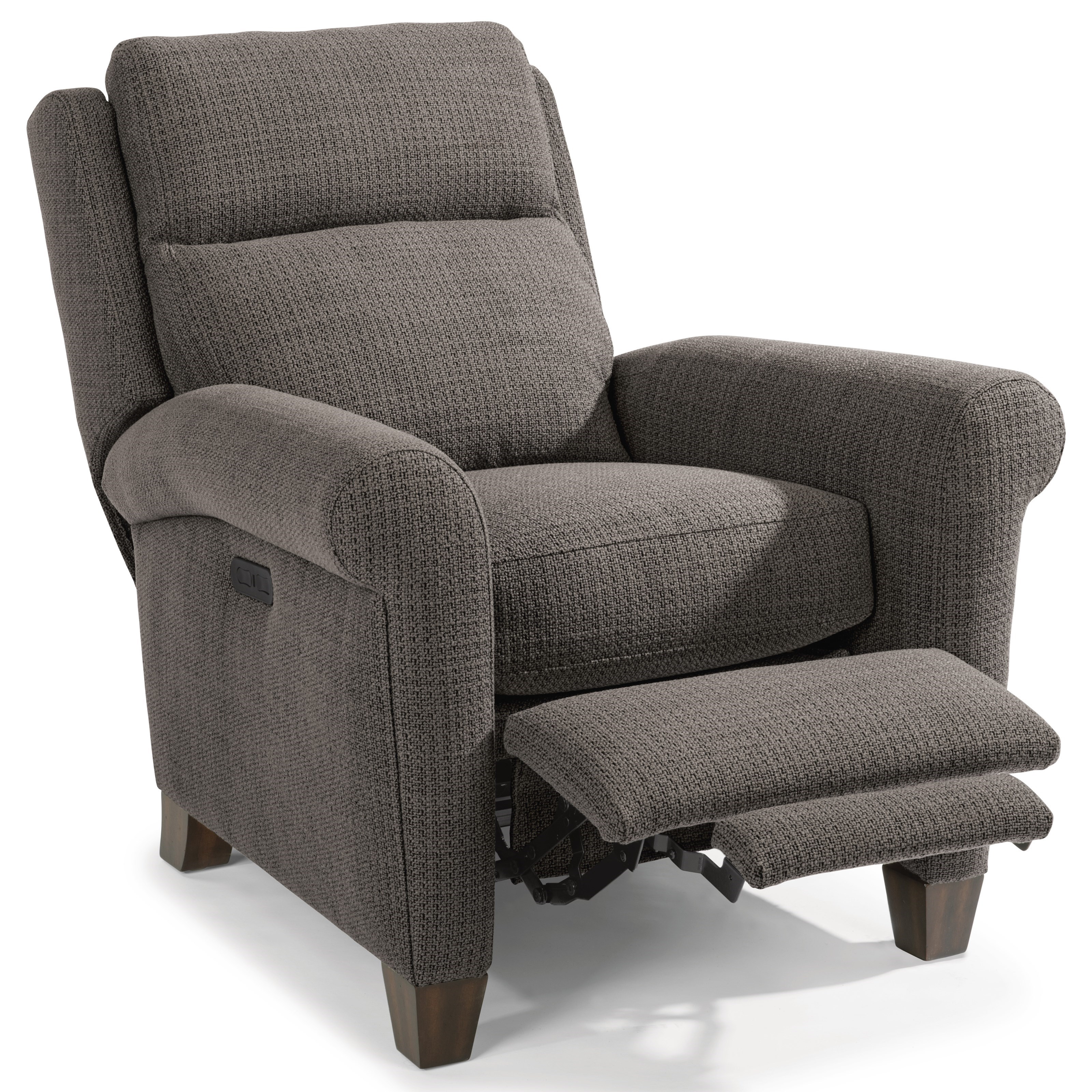 Flexsteel Abby Casual Power HighLeg Recliner with Power Headrests and
